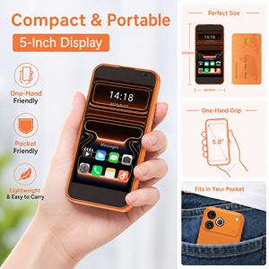 Mini Telefono Tascabile I17 Pro Max con Sistema Android, Dual Sim, Smartphone Economico 4G - Product Image 5
