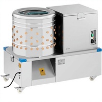 Machine à plumer les volailles automatique à moteur haute puissance en acier inoxydable, pour usage commercial, avec une productivité élevée