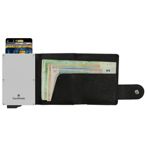 Cartera de Aluminio con Bloqueo RFID CardHoda, Larga, Unisex, Minimalista, con Cierre a Presión y Ranura para Efectivo - Product Image 1
