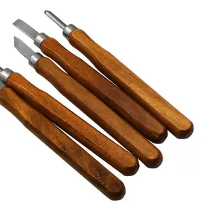 5-gói Rosewood khắc dao lớn bán tròn khắc dao công cụ chế biến gỗ bán tròn chế biến gỗ