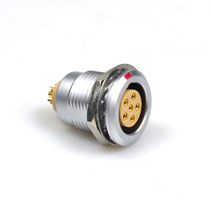 รางรถไฟขนส่งทางอากาศแบบวงกลม ซีรีส์ B ปลั๊กตัวผู้ FGG ช่องเสียบทัวร์ตัวเมีย EGG ขั้วต่อไฟฟ้าแบบล็อคตัวเองแบบกด-ดึง IP50 - Product Image 5