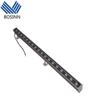 Lampe murale à LED pour la décoration de la structure du bâtiment 18W 36W 72W 96W 108W RGBW Lumière linéaire pour paysage