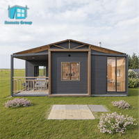 Casa prefabbricata mobile staccabile portatile di 10FT 20 FT 30FT 40FT con 3 camere da letto e servizi igienici
