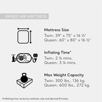 Matelas Gonflable Moderne en PVC avec Pompe Électronique Intégrée et Repose-tête Relevé, Pliable, pour la Maison - Ventes Flash