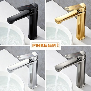 Robinet mélangeur moderne monocommande chaud/froid en alliage de zinc chromé avec cartouche céramique pour lavabo - Product Image 3