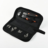 SN58B Ensemble d'outils manuels professionnels multi-tailles à tige droite en acier au carbone, avec étui souple et sac de rangement