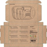 Boîte cadeau cosmétique en carton ondulé personnalisée, boîte à coussin d'air en carton kraft collé F-Flute, impression UV, logo personnalisé, modèle