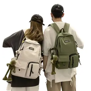Neuer koreanischer Stil ergonomischer Nylon Laptop Rucksack Schultaschen einfacher Diebstahl-Schulertaschen-Rucksack Großhandel