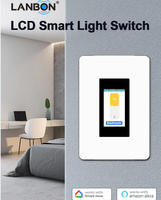 Interrupteur mural à capteur radar 1/2 gang, compatible avec l'application Tuya, taille standard américaine, interrupteur intelligent pour la maison