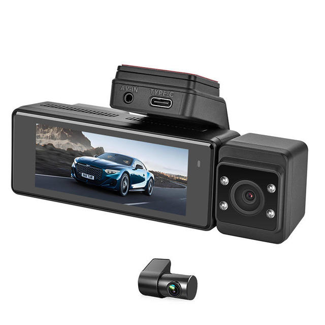 4K Car Dash Cam 3 Cameras (4K+1K+1K) Built-in Wi-Fi ADAS App Control CE ROHS Certified Model A3 Touch Screen