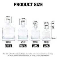 Diffuseur de parfum en verre noir de luxe, aromathérapie, bouchon en liège, logo personnalisé