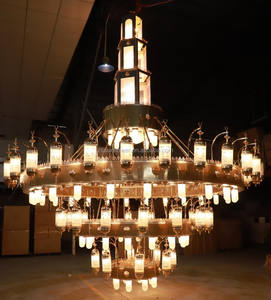 Lampu sorot proyek Islam emas besar Masjid lampu Maroko lampu tembus cahaya gereja Masjid - Product Image 4