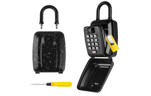 Teclado portátil de <span class=keywords><strong>12</strong></span> botones Almacenamiento DE SEGURIDAD Llave Caja de bloqueo de puerta segura Combinación al aire libre Grillete Colgador Caja de llaves - Product Image 4