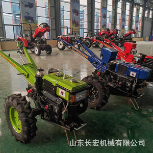 Tractor de un solo eje con microarado, motor 2WD, multifuncional, rojo, para uso agrícola - Product Image 4