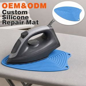 Tapis de planche à repasser en silicone épaissi antiadhésif LA OEM, résistant à la chaleur, isolation thermique, protection du fer à repasser - Product Image 1