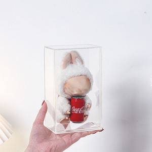 Puppen figur Voll transparenter Acryl-Vitrinen schrank mit Staubs chutz für Vitrinen - Product Image 1