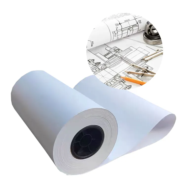 Boa Qualidade 80gsm Branco CAD Plotter Rolo De Papel Para A Indústria De Vestuário