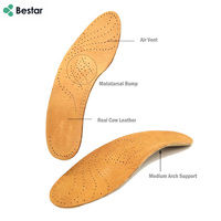 Respirant ergonomique TPU soutien de la voûte plantaire en cuir de porc véritable Pp Shell chaussures orthopédiques semelles