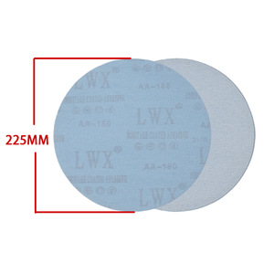 Disco de lijado flocado LWX de 9 pulgadas con reverso adhesivo para pulir y lijar - Product Image 4