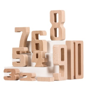 MarsMarie Jouet DIY : Grand ensemble de blocs de construction numériques en bois massif pour l'éducation précoce aux mathématiques et la reconnaissance des nombres, pour les 5-7 ans, Couleur - Product Image 5