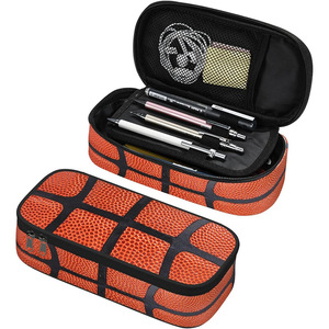 Trousse à crayons transfrontalière à motif <span class=keywords><strong>de</strong></span> ballons <span class=keywords><strong>de</strong></span> football, basketball, <span class=keywords><strong>rugby</strong></span> pour garçons et filles, <span class=keywords><strong>sac</strong></span> monocouche entièrement imprimé pour enfants - Product Image 1