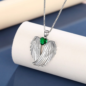 Collana con ciondolo a forma di ala d'angelo per donna, gioielli semplici e alla moda, regalo per l'uso quotidiano - Product Image 6