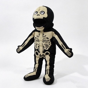 Marioneta de Mano de Esqueleto de Cuerpo Completo Personalizada con Boca Móvil, Juguete de Marioneta de Ventriloquismo Espeluznante para Decoración de Fiestas de Halloween - Product Image 1