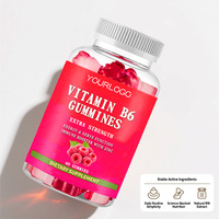 Complément alimentaire délicieux à mâcher pour la santé des os, des muscles et des nerfs, à base de vitamine B6, citrate de magnésium et vitamine C en gommes