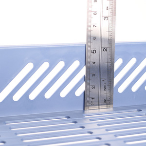 Comix Three Tier <b>File</b> Tray Document Organizer 257x335x255mm Plastic Stackable <b>Storage</b> Rack Blue Black Gray - Product Image 3