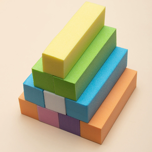 Cuboid Nail <strong>Block</strong> <strong>Buffer</strong> 100 Grit 7 Color Four Sides EVA Nail Art Buffing Sanding Polishing Square <strong>Buffers</strong> Manicure File Tool - Product Image 1