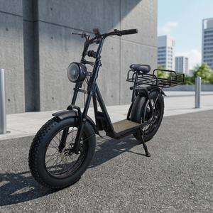 Scooter Eléctrico con Llantas Gruesas de 20 Pulgadas, Portaequipajes Trasero Resistente, Batería de Litio de 750W para Adultos, Disponible en EE. UU. - Product Image 2