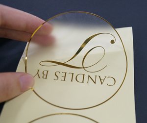 ขายส่งที่กำหนดเองการพิมพ์ม้วน Matt ฉลากโปร่งใส CLEAR Gold ฟอยล์ Self Adhesive ส่วนตัวสติกเกอร์ - Product Image 2