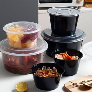 Jetable Plastique PP Rectangle Rond Restaurant Bento Déjeuner Emballage Boîte <span class=keywords><strong>Micro</strong></span>-ondes Sûr Restauration rapide Conteneur de préparation de repas à emporter - Product Image 3