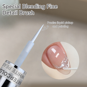 BORN PRETTY Vernis à ongles effet <span class=keywords><strong>aquarelle</strong></span> nacré blanc, sans lampe UV, anti-jaunissement, brillance nacrée, vente en gros pour nail art - Product Image 5