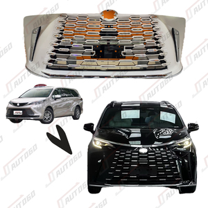 ชุดแต่งตัวถังรถยนต์สำหรับ <span class=keywords><strong>Toyota</strong></span> Sienna ปี 2020 <span class=keywords><strong>2021</strong></span> 2022 2023 2024 อัพเกรดเป็นรุ่นปี 2025 ชุดแต่งกันชนหน้าแบบ Facelift - Product Image 1