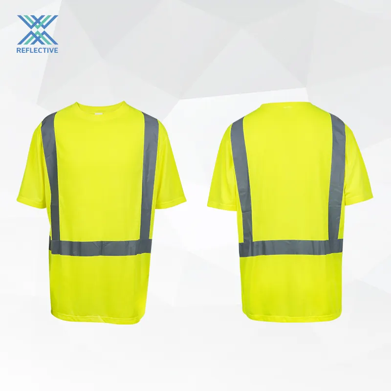 LX Venta al por mayor Reflective Hi Vis Safety Polo Shirt Camisa de manga larga para hombres Ropa de trabajo industrial Tallas grandes Road