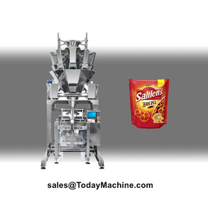 Machine d'emballage en sachet pour snacks soufflés, croustillants, nouilles, noix <span class=keywords><strong>de</strong></span> cajou, <span class=keywords><strong>noisettes</strong></span>, alimentation manuelle - Product Image 1