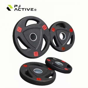 PINJIAN Haltères de Musculation Haute Qualité pour Hommes, Plaques en Caoutchouc pour Entraînement de Force à Domicile - Product Image 1
