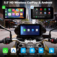 Pantalla de visualización de 5,5 pulgadas WiF Apple Carplay navegación inalámbrica a prueba de agua Compatible con cámara HD 1080p