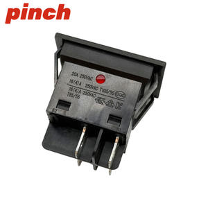 Interruptor basculante de presión 16A 250VAC con LED rojo, encendido/apagado, montaje en panel - Product Image 3