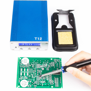 CHUERA Portable Mini affichage numérique sans plomb T12 noyau chauffant 75W Station de soudage pour PCB SMT <span class=keywords><strong>Micro</strong></span> soudage - Product Image 4
