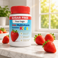 Gummies multivitaminées OEM ODM pour enfants, sans sucre, saveur fruitée, favorisant l'énergie, complément alimentaire