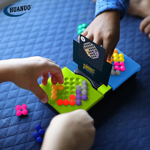 教育用2人用ファミリーデスクトップパズルゲーム右脳教育玩具マジックビーズゲーム - Product Image 2