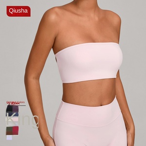 Ropa interior de gimnasio de alta intensidad para mujer, sujetadores deportivos acolchados sin costuras, Tops de Yoga para Fitness, sujetador para correr, <span class=keywords><strong>Top</strong></span> corto de realce a prueba de golpes - Product Image 3