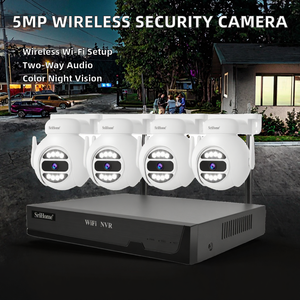 Système de caméra de sécurité sans fil 5MP, vision nocturne couleur, capteur CMOS, grand angle, WiFi, audio bidirectionnel, HDD/Cloud, <span class=keywords><strong>NVR</strong></span> <span class=keywords><strong>16</strong></span> <span class=keywords><strong>canaux</strong></span> - Product Image 5