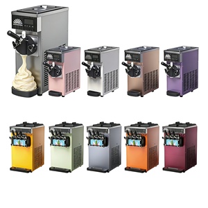 Máquina automática de helado suave de 3 sabores, máquina de helado de mostrador con compresor Gree y soporte para conos - Product Image 1