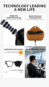 Gafas Inteligentes CY05MAX con IA, Cámara de 8MP, Bluetooth, WiFi, Traducción, Asistente de Voz, Cancelación de Ruido, Control Táctil, Batería de 7H - Product Image 5