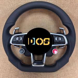 Volante de Cuero DOS en Oferta para <span class=keywords><strong>Volkswagen</strong></span> R-line Passat Golf Jetta Tiguan Polo Bora <span class=keywords><strong>Arteon</strong></span> 2000-2025 - Product Image 1