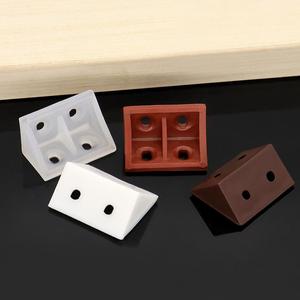 Support d'angle en plastique en forme de L, épaissi, à angle droit de 90 degrés, pour étagère, support de meuble, connecteur de cloison - Product Image 3