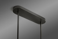 Lustre suspendu en verre et laiton linéaire de style industriel nordique réglable en hauteur Yihao BACKPREVNEXT pour salle à manger ovale